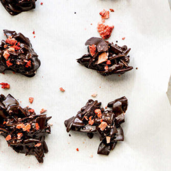 Featured image for dark chocolate keto clusters recipe